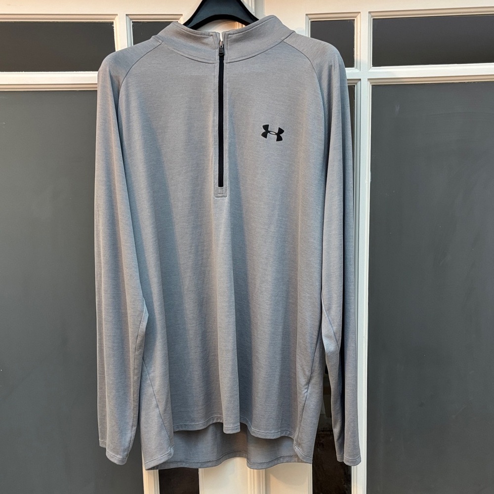 Under Armour Light Gray Half-Zip Pullover